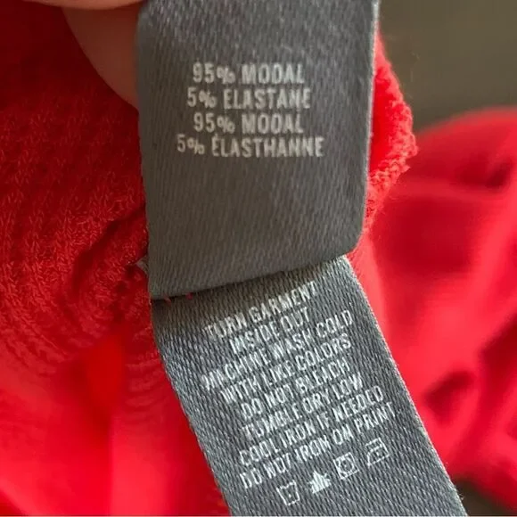 AERIE Real Soft Apres Ski Long Sleeve Thermal Tee To Be Continued Red Medium - Picture 10 of 12